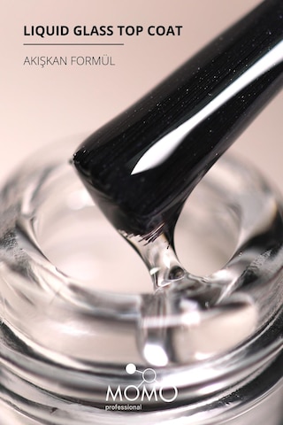 Momo Professional Kalıcı Oje İçin Liquid Glass Top Coat 4 Ml