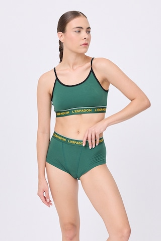 Regatta Lady Yüksek Bel Fit Külot Şort-3133 Yeşil