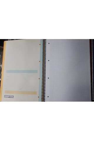 Defter Spiralli 100 Yp Kareli 7 Adet + Çizgili Defter 3 Adet 10 Adet Defter A 4 Ebat Pp Kapak Gıpta Crome Çok Renkli