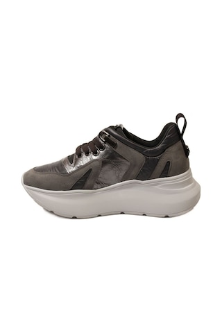 Cesare Paciotti Uuhd1tca Gri Deri Dolgu Topuklu Kadın Sneaker Gri
