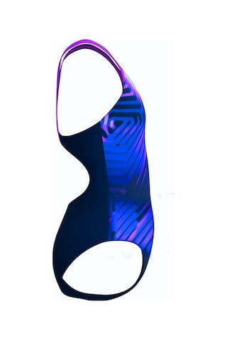 Speedo Digital Baskı Kız Çocuk Yüzücü Mayosu Pembe-mor Pembe-mor