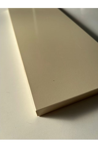 Rafkestir Parlak krem  Dolap kapağı imalatı 18 mm suntalam malzeme ( menteşe delikli )