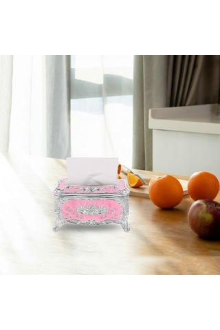 Avrupa Tarzı Mendil Kutusu Kapağı Tutucu Peçete Saklama Kutusu Vintage Masa Üstü Mendil Kutusu Kılıfı