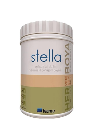 Bianca Stella Su Bazlı Saf Akrilik Boya 1 Lt Beyaz 1 Lt