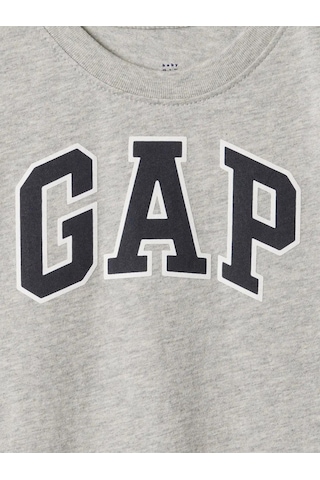 Erkek Bebek Gap Logo T-shirt Gri-5970 Gri