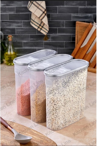 Erzak Saklama Kabı 4 Litre 3 Adet