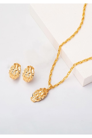 Bilezikci Meltem İkili Spor Altın Takı Seti 14 Ayar