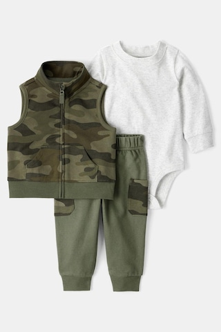 Erkek Bebek Yelekli Set Ctr-1t542210 Yeşil