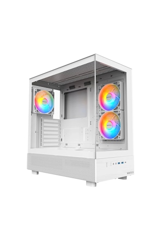 Montech Xr, Atx Mid-tower Pc Oyun Kasası, 3 X 120mm Argb Pwm Fanlar Önceden Yüklenmiş, Tam Görünüm Ç