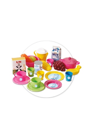Dede Frozen Sepetli Oyuncak Market Arabası 24 Parça Aksesuarlı