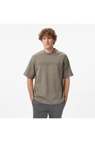Nautica Erkek Kahverengi Regular Fit Baskılı T-shirtbaskılıv55227t