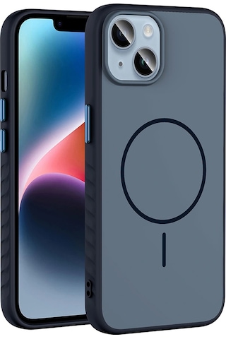 Apple Uyumlu iPhone 13 Kılıf M-safe Şarj Özellikli Zore Tea Kapak