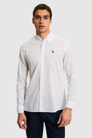U.s. Polo Assn. Erkek Beyaz Gömlek Basic 50324660-vr013