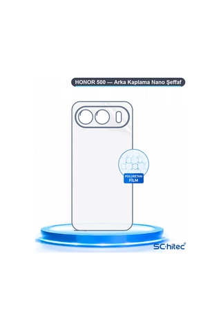 Schitec Honor 500 Uyumlu Arka Yüzey Hidrojel Koruyucu Film 43254316