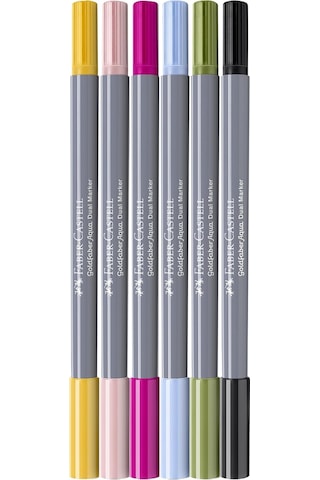 Faber-castell Goldfaber Aqua Çift Uçlu Sanatsal Markör 6 Lı Kalig Diğer