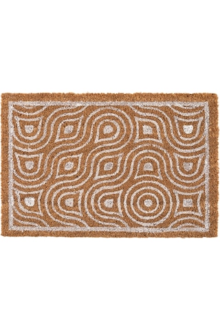 Coco Çerçeveli Kıl Kapı Önü Paspası 40x60 3682 Natural