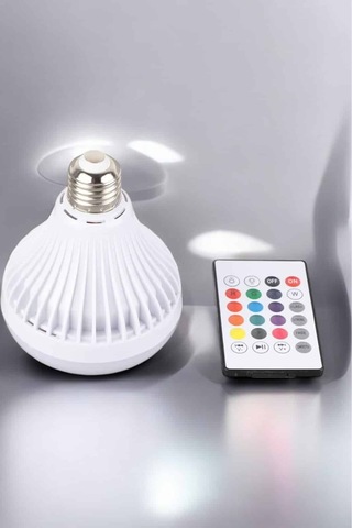 Kablosuz Bluetooth Hoparlör Led Lamba -