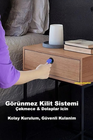Çekmece Dolap Rfıd Kapı Güvenlik Kilidi Gizli-görünmez Kilit