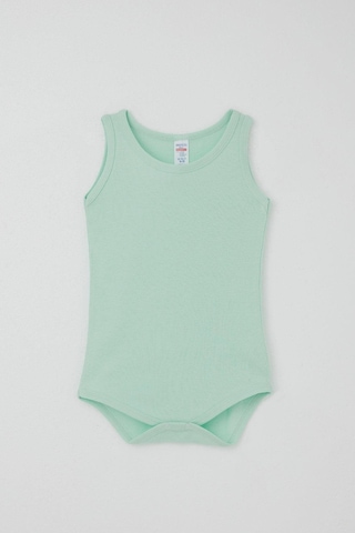 Breeze Erkek Bebek Çıtçıtlı Atlet Zıbın Body Basic 9 Ay-3 Yaş, Su Yeşili Su Yeşili