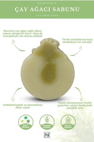 Nkare Çay Ağacı Sabunu 100 Gr--tea Tree Soap