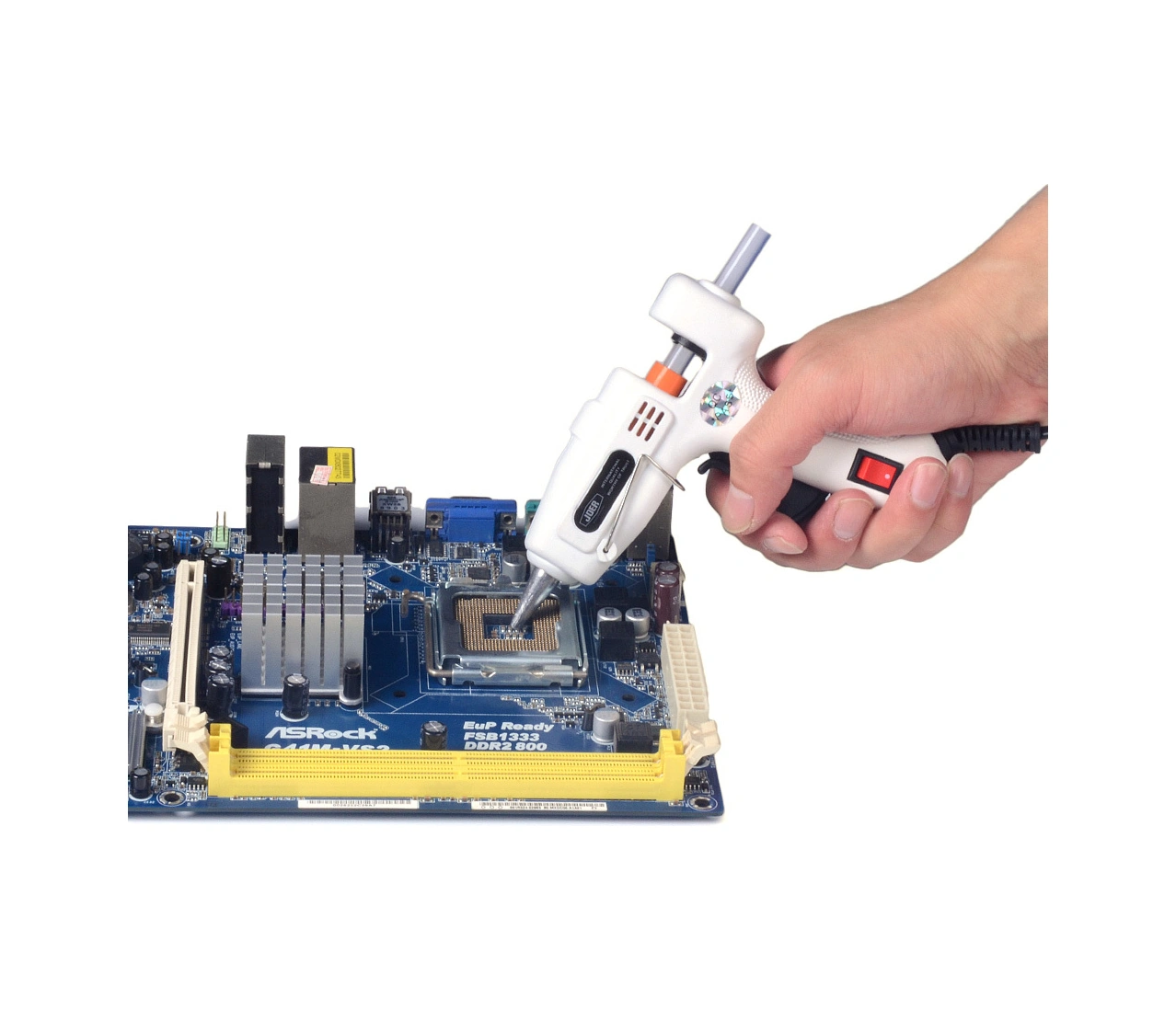 Youmex Mini Isı Kaynaklı Macun Tabancası 25w - 50 Adet Macun Çubuğu İle - Ergonomik Tutuş - Hızlı Isınma - Avrupa Şarjı S-601