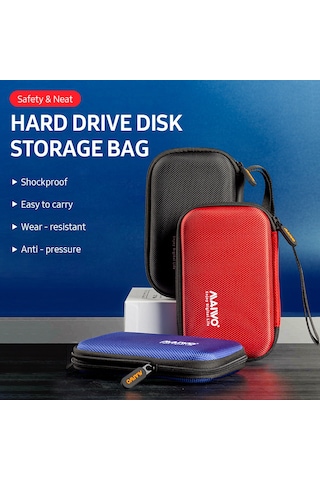 Skycity Kumanda Kutusu Sabit Disk Çantası, Sarsıntı Ve Darbeye Dayanıklı, Taşınabilir, Sınıflandırılmış Saklama, Kırmızı Kırmızı