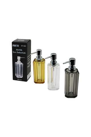 Sıvı Sabunluk 200 Ml Akrilik Mika Şeffaf