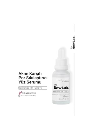 The NewLab Gözenek Sıkılaştırıcı Ve Sivilce Karşıtı Cilt Bakımı Serumu 30 Ml (Niacinamide 10% Zinc 1%)