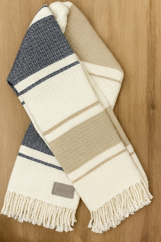 Dinarsu Cozy Life Tv Battaniyesi Lacivert - Kahve