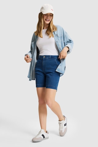 U.S. Polo Assn. Kadın Mavi Jean Şort 50323900-dn0022 Mıd Blue