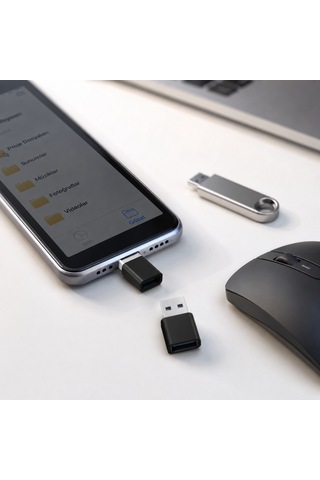 Hepu Hp-z01 Type-c To Usb Otg Dönüştürücü Tak & Kullan + Veri Aktarımı + Şarj Desteği