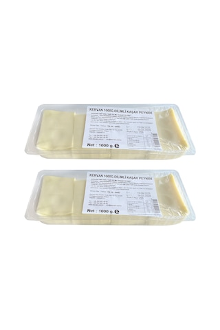 Kervan Dilimli Kaşar Peyniri 1000 Gr X 2 Adet