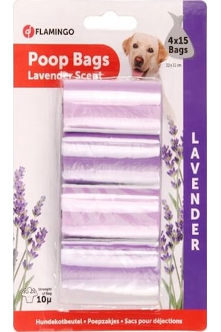 Flamingo Köpek Dışkı Toplama Torbası Lavantalı 4 x 15 CM