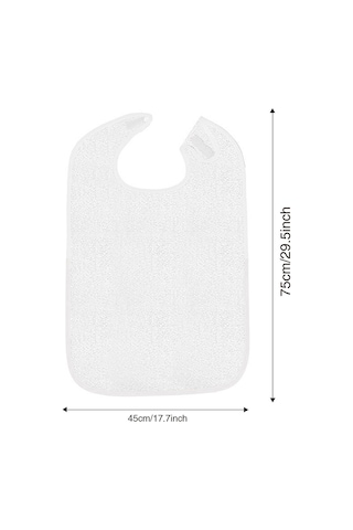 Yifomall Yaşlılar İçin Antipatik Çok Amaçlı Yemek Apronu - Yemek Yeme, Tükürük Koruma Ve Bakıcılık İçin Eldiven Tipi Beyaz Paspas