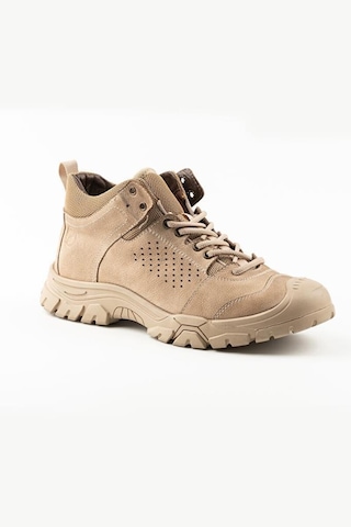 Scootland 14287 Yumuşak Esnek Deri Genç Erkek Yarım Bot Kum