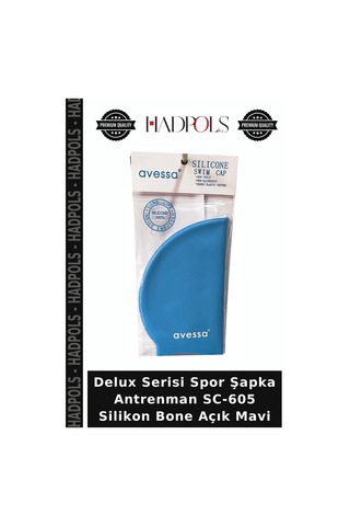 Hadpols Delux Serisi Spor Şapka Antrenman Sc-605 Silikon Bone Açık Mavi