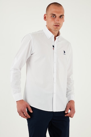 U.S. Polo Assn. U.s. Polo Assn Erkek Gömlek G081sz0042170101 Beyaz Beyaz