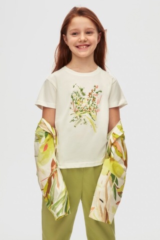 Xo Kids Kız Çocuk Tişort 8-14 Yaş 38433 Ekru