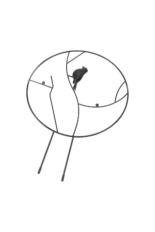 Tenfowee Kuş Şekilli Demir Bahçe Trelliği - Bitki Desteği Ve Süsleme İçin Dayanıklı Bahçe Panosu