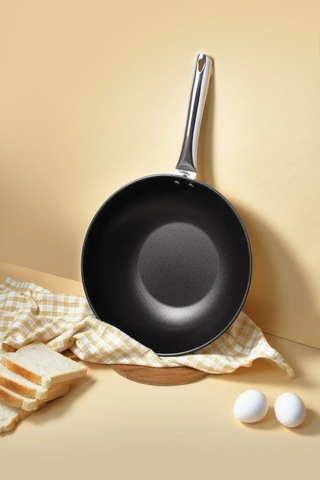 Gigilli Esperanza Titanyum Wok Tava 28 Cm Krem Diğer