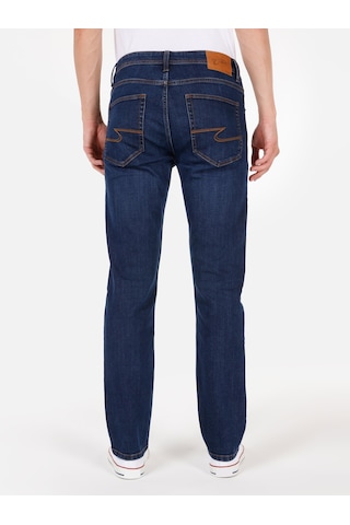 Colins 044 Karl Normal Kesim Düşük Bel Düz Paça Koyu Mavi Erkek Pantolon Cl1071251 Denim