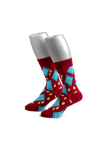 Ozzy Socks Cips Desenli Çorap Çok Renkli