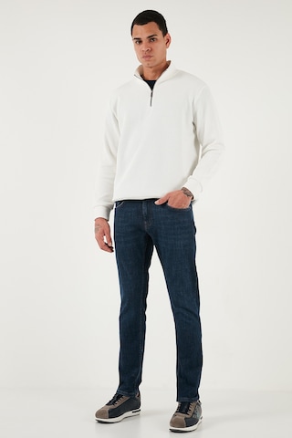 Buratti Pamuklu Slim Fit Yüksek Bel Dar Paça Jeans Erkek Kot Pantolon 3300C41Tokyo Lacivert