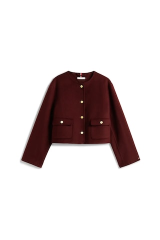 Tommy Hilfiger Df Wool Blend Reg La, Xıh Bordo Kadın Ceket