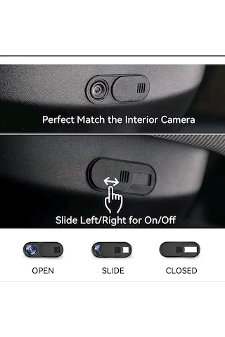 Sürgülü Webcam Notebook Telefon Tesla Kamera Kapatıcı 2adet I