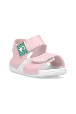 Benetton Bn-1252 Bebe Kız Çocuk Sandalet Pudra Pudra