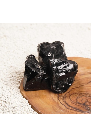 Ham Obsidyen Koruyucu Taşı Doğal Taş