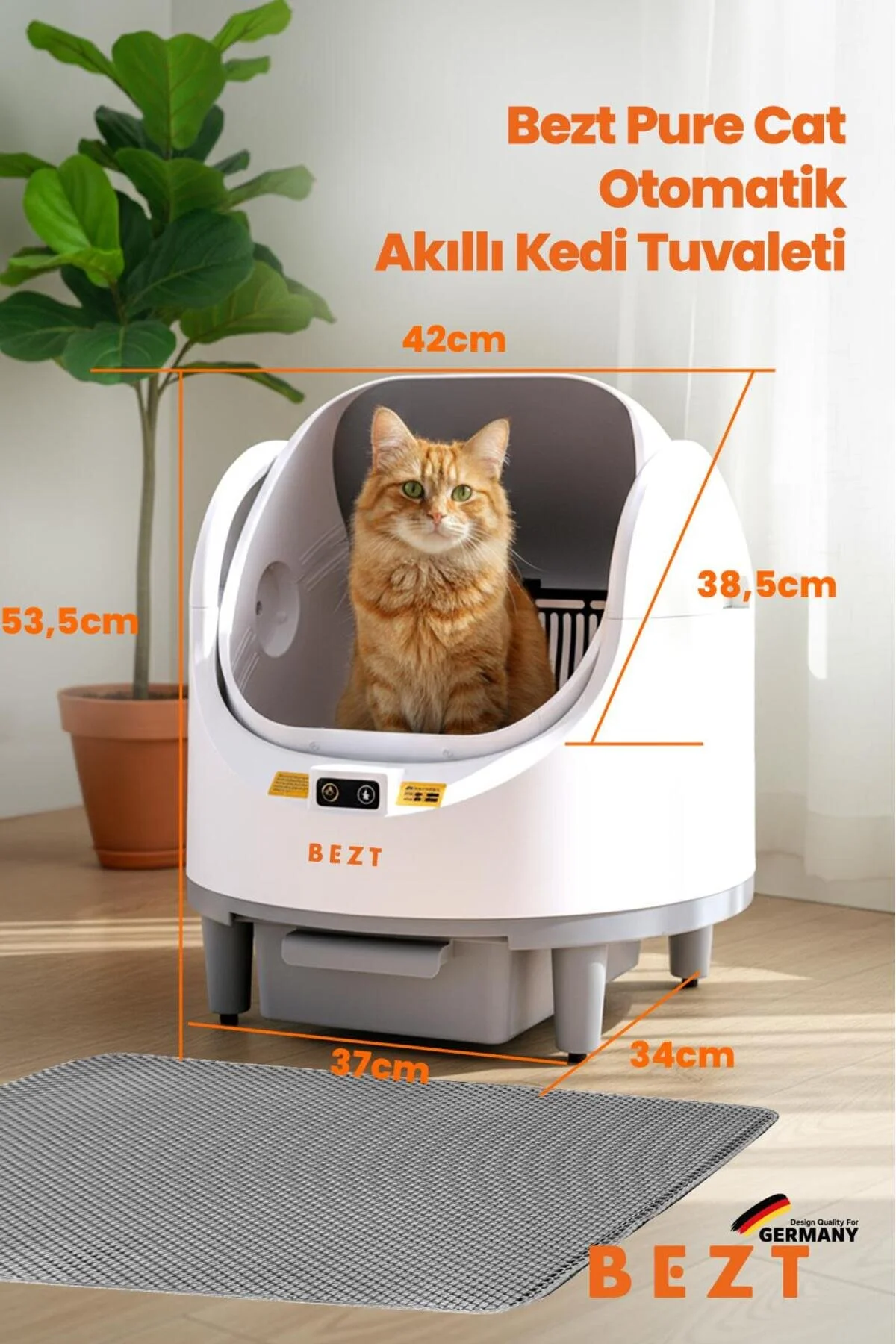 Bezt Pure Cat Otomatik Akıllı Kedi Tuvaleti