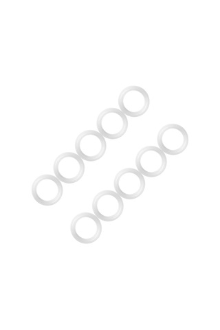 Kosona 1.5" Gıda Grubu Silikon Yalıtım Gasketi, 50.5mm Dış Çaplı Tesisat Fittingleri İçin, 10 Adet Paket