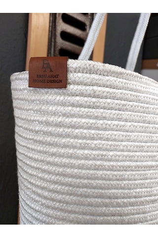 Doğal Hasır Jüt El Örmesi Bayan Çanta-beyaz Beyaz